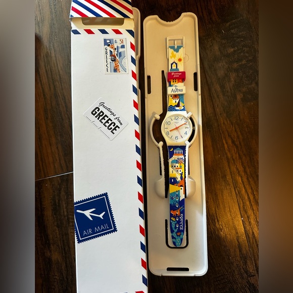Swatch watch "It's all Greek to me" from Athens NIB - Picture 3 of 5